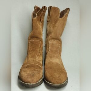SOLD: Honchos Boots Brown Suede Leather Boots Men's Size 8 Oil Resistant
